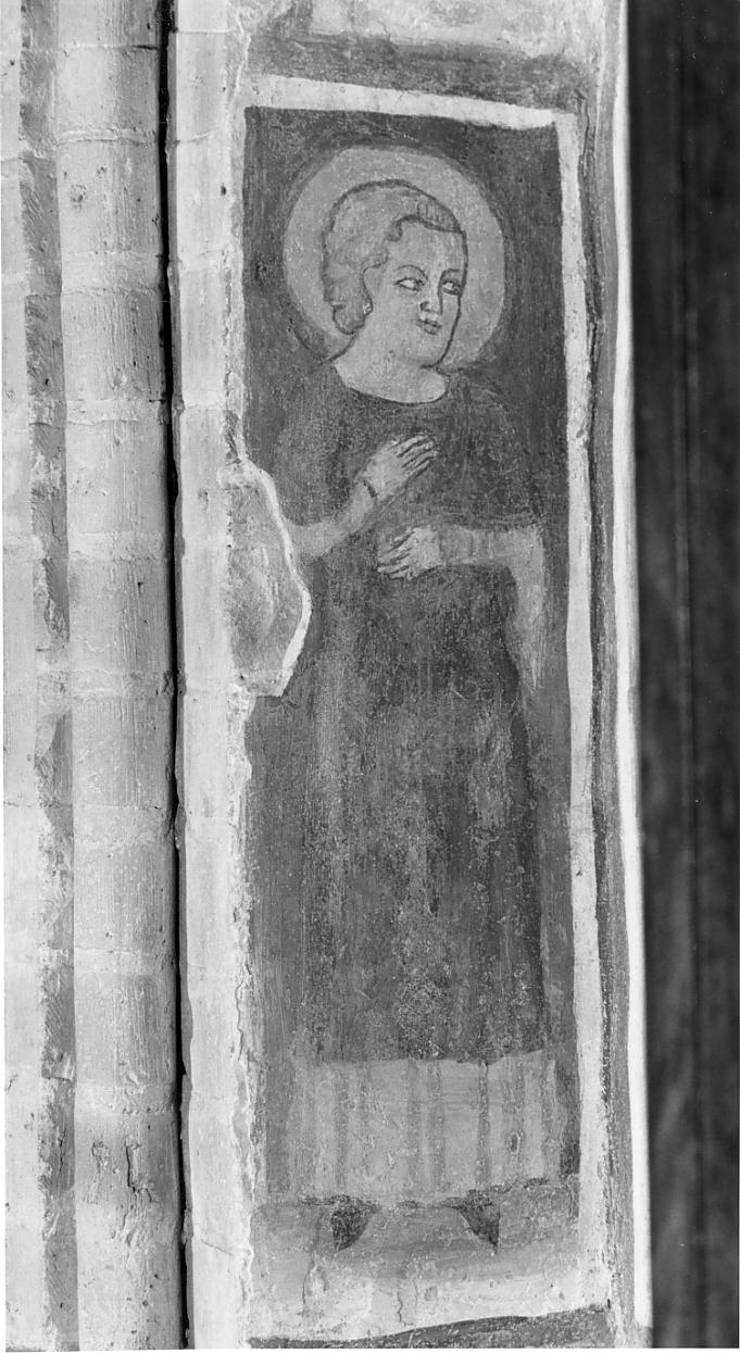 Santo (dipinto, opera isolata) - ambito lombardo (sec. XIV)