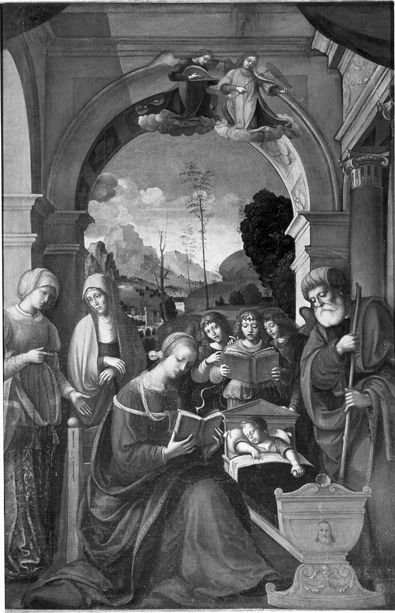 Sacra Famiglia (dipinto, serie) - ambito lombardo (primo quarto sec. XVI)