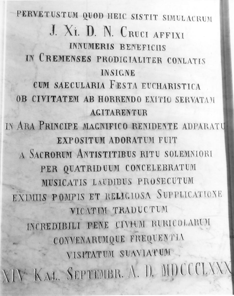 lapide - ambito lombardo (sec. XIX)