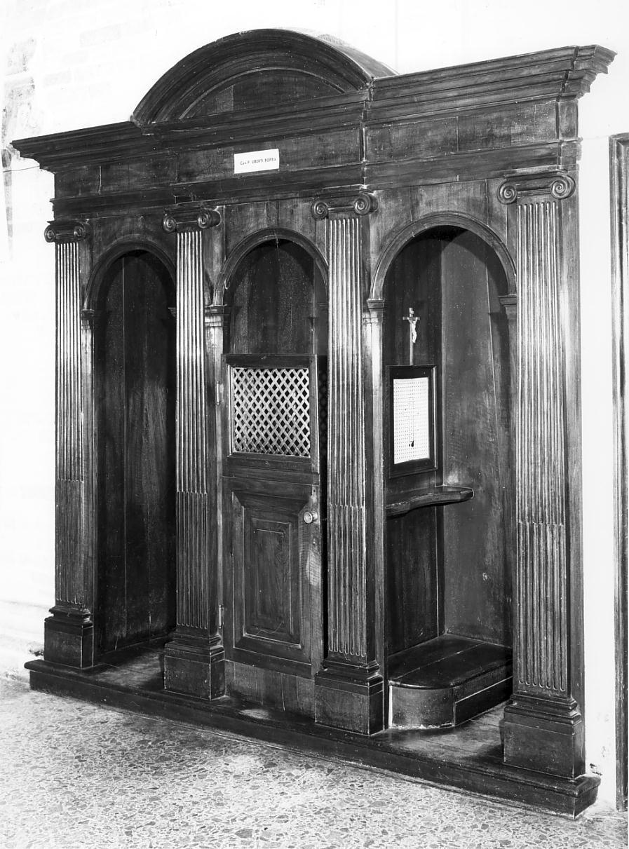 confessionale, opera isolata - ambito lombardo (seconda metà sec. XIX)