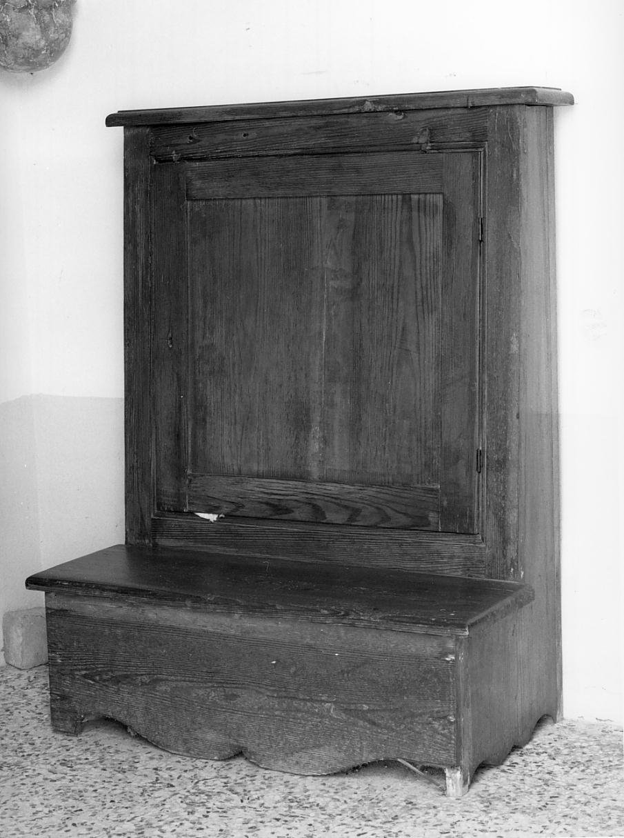 inginocchiatoio - ambito mantovano (seconda metà sec. XIX)