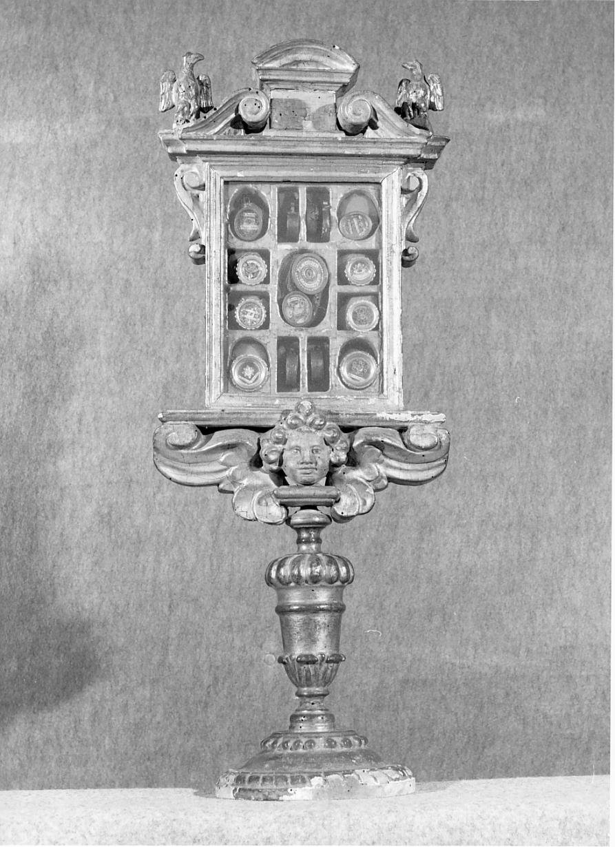 reliquiario - a tabella - ambito mantovano (sec. XVII)