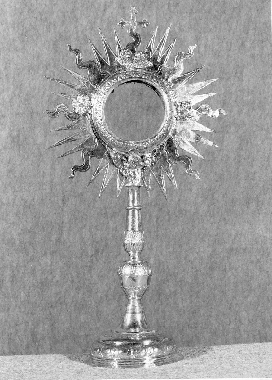 ostensorio - a raggiera - ambito mantovano (sec. XVII)