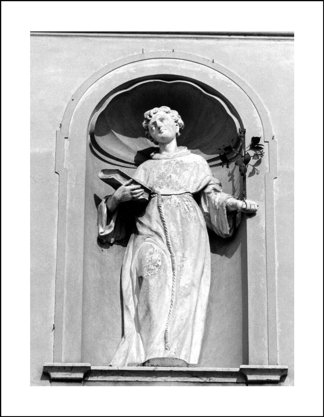Sant'Antonio da Padova (statua, elemento d'insieme) - ambito lombardo (prima metà sec. XVIII)