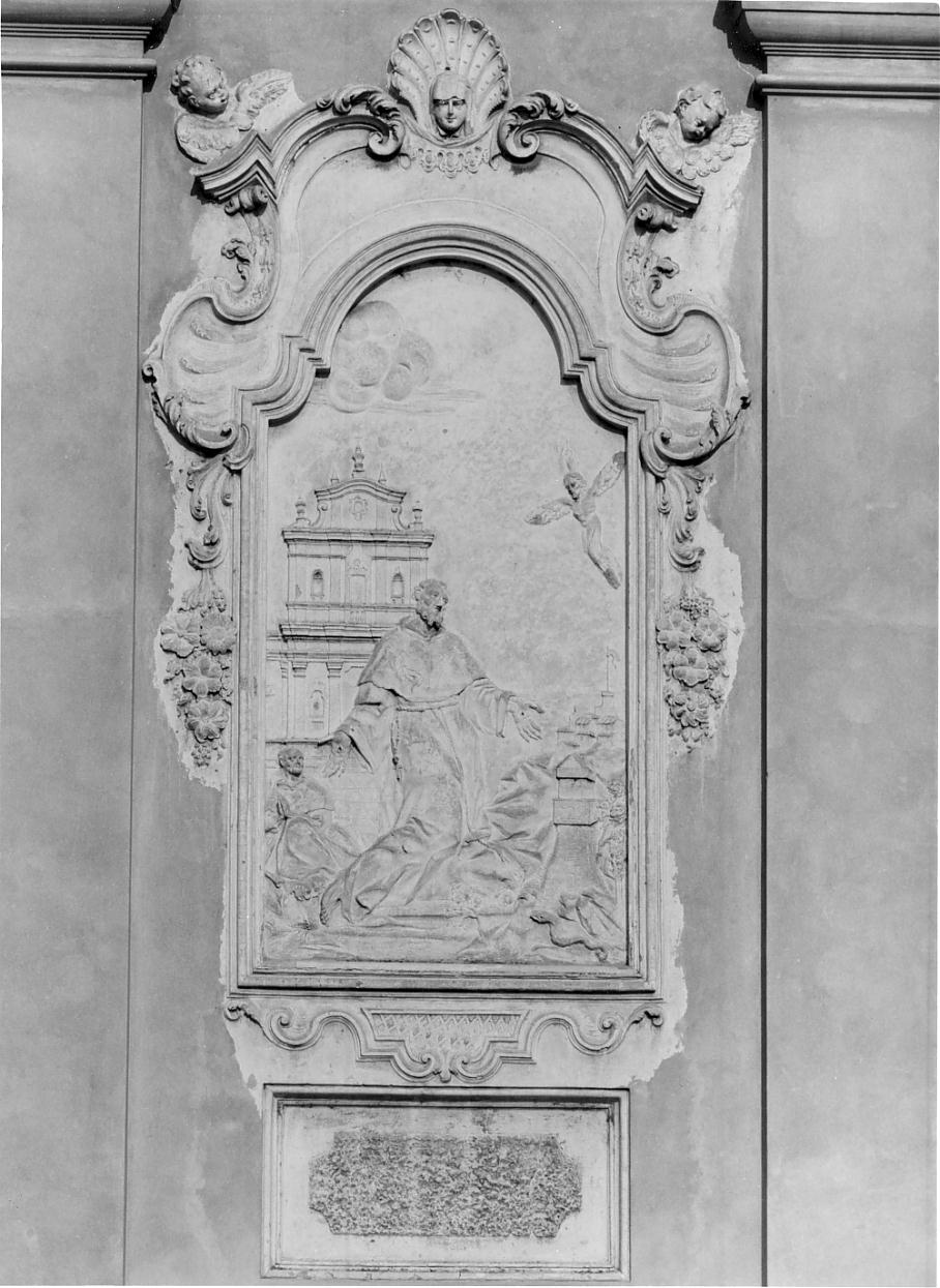 San Francesco d'Assisi riceve le stimmate (rilievo, elemento d'insieme) - ambito lombardo (prima metà sec. XVIII)