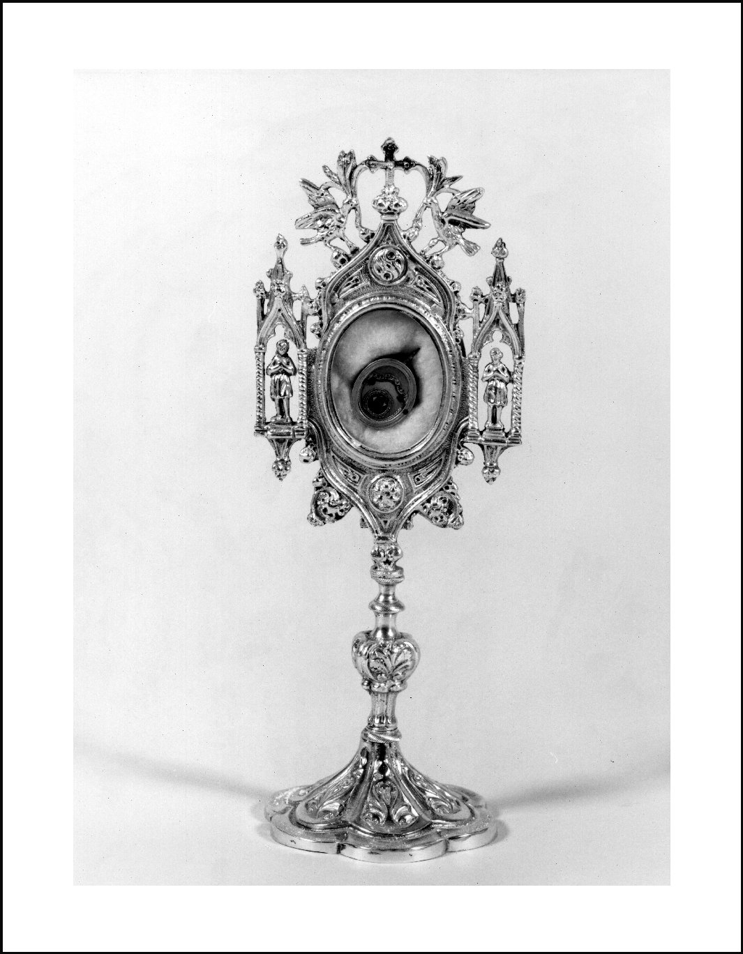reliquiario - a ostensorio, serie - ambito lombardo (seconda metà sec. XIX)