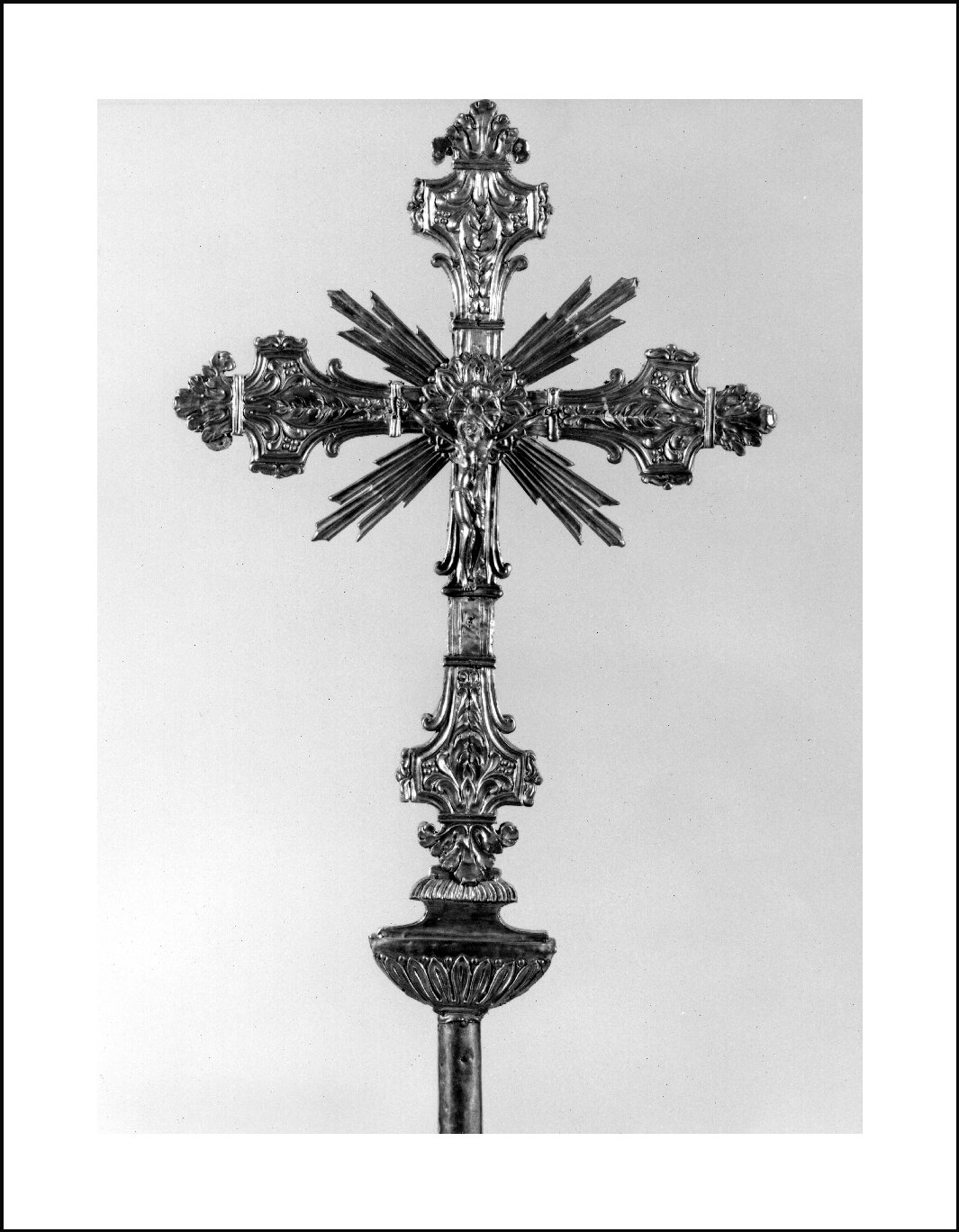 croce processionale, opera isolata - produzione lombarda (sec. XIX)