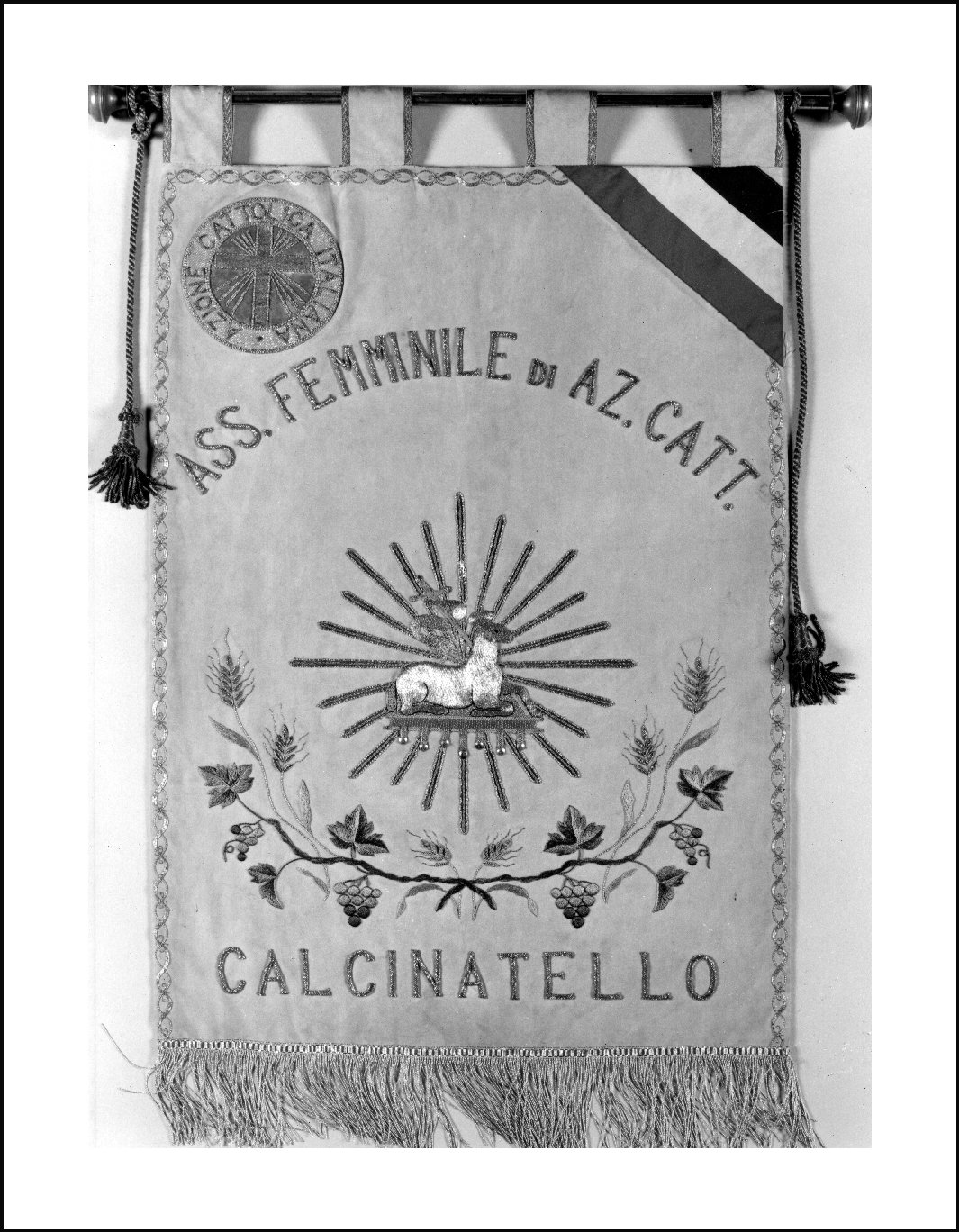 stendardo processionale, opera isolata - ambito lombardo (prima metà sec. XX)