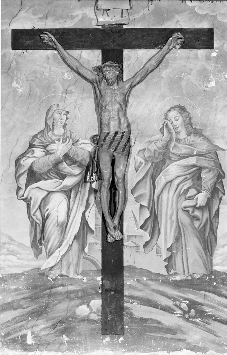 crocifisso, elemento d'insieme di Brusca Gian Pietro (primo quarto sec. XVIII)