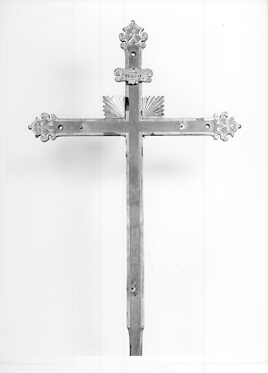croce processionale, opera isolata - ambito cremonese (ultimo quarto sec. XVIII)