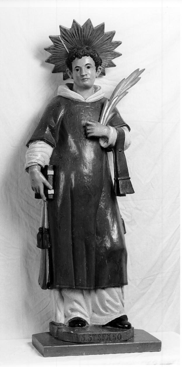 Santo Stefano (statua, opera isolata) - bottega cremonese (sec. XIX)