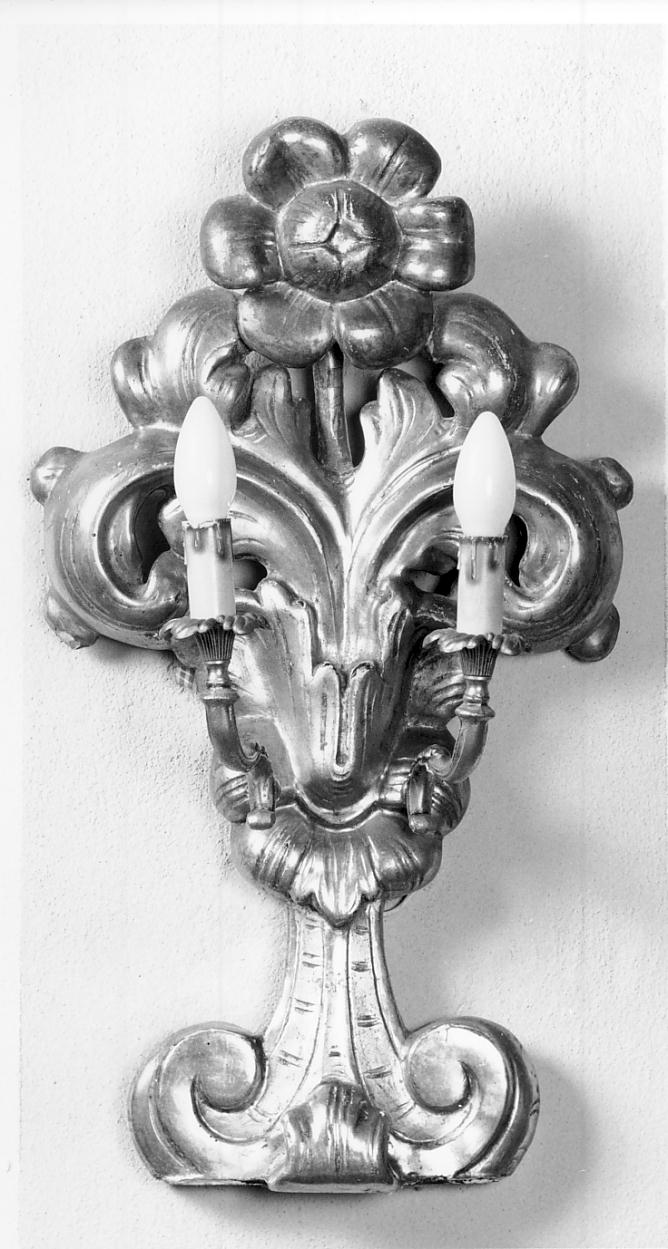 candeliere da parete, serie - bottega cremonese (prima metà sec. XVIII)