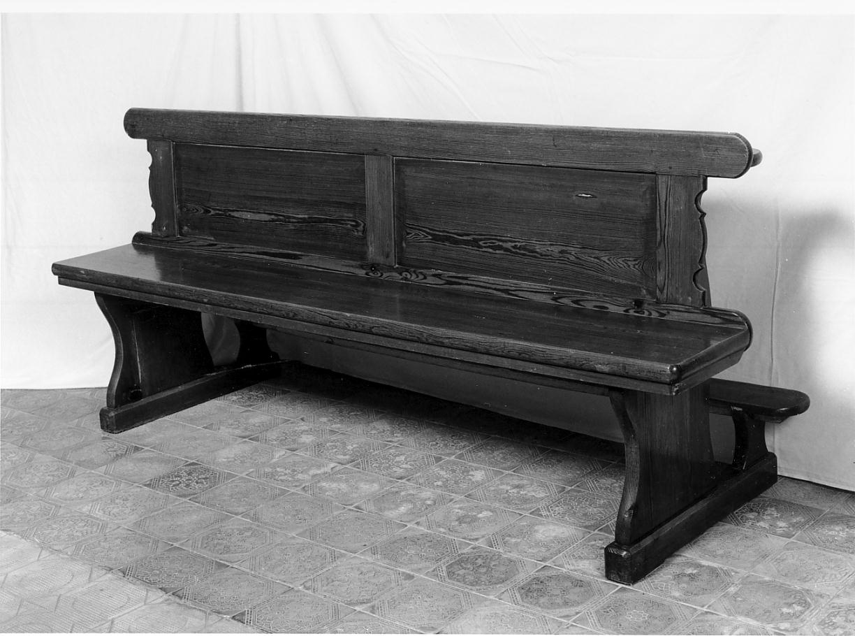 banco da chiesa, serie - ambito cremonese (prima metà sec. XX)