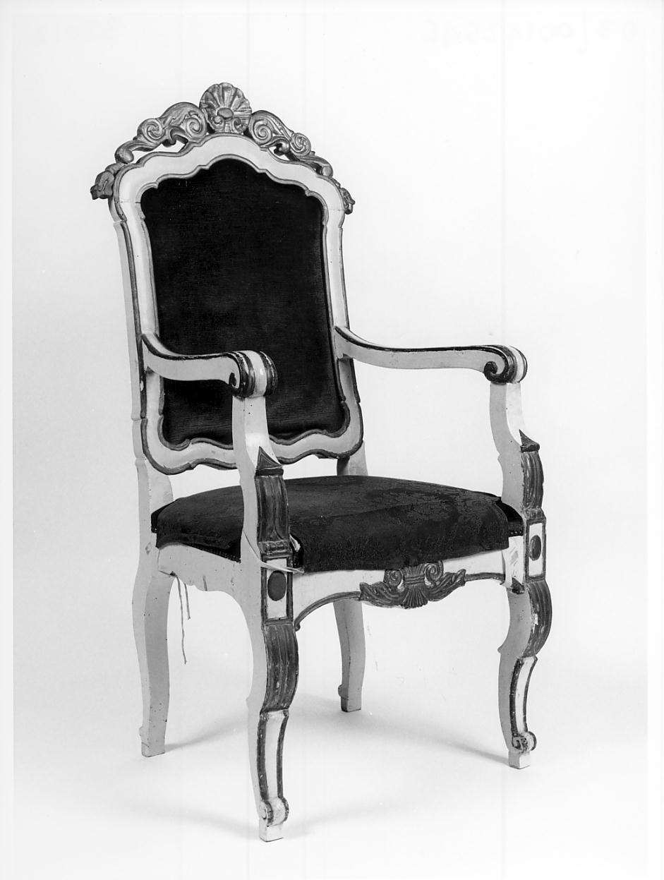 poltrona, insieme - bottega cremonese (seconda metà sec. XIX)