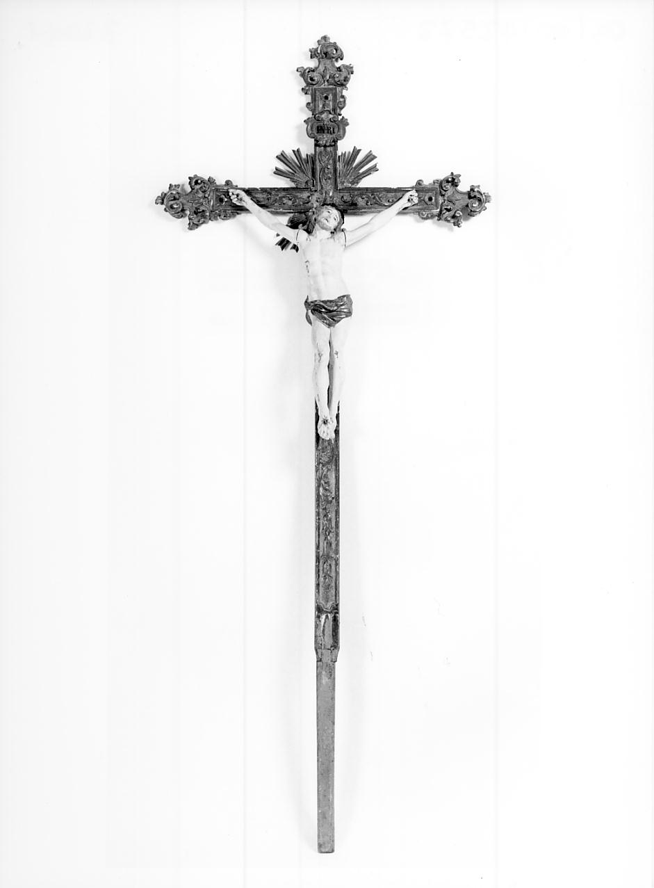 croce processionale, opera isolata - bottega cremonese (primo quarto sec. XIX)