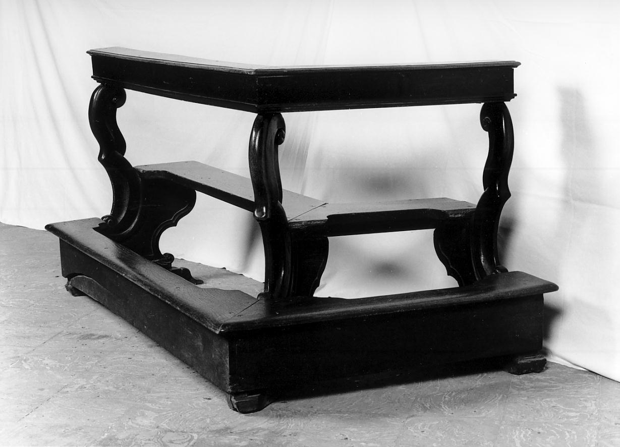 banco da chiesa, serie - bottega cremonese (seconda metà sec. XVIII)