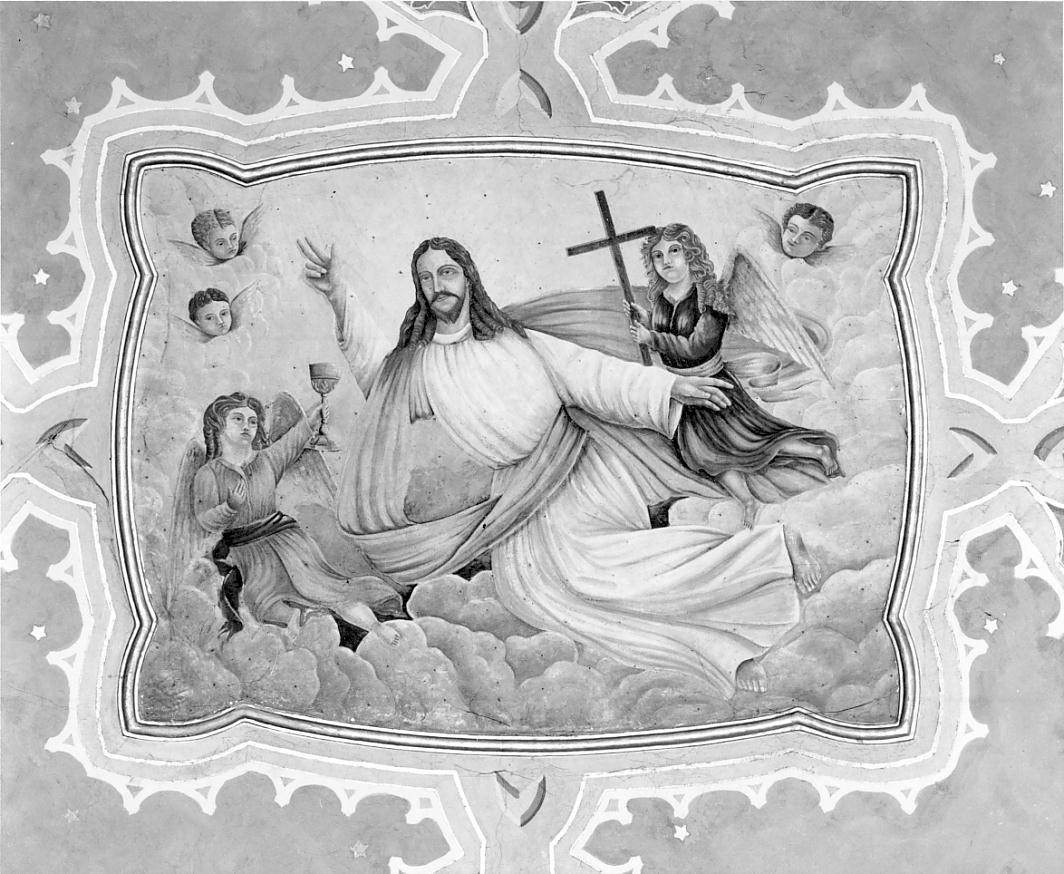 Cristo in gloria (dipinto, elemento d'insieme) - ambito cremonese (sec. XX)