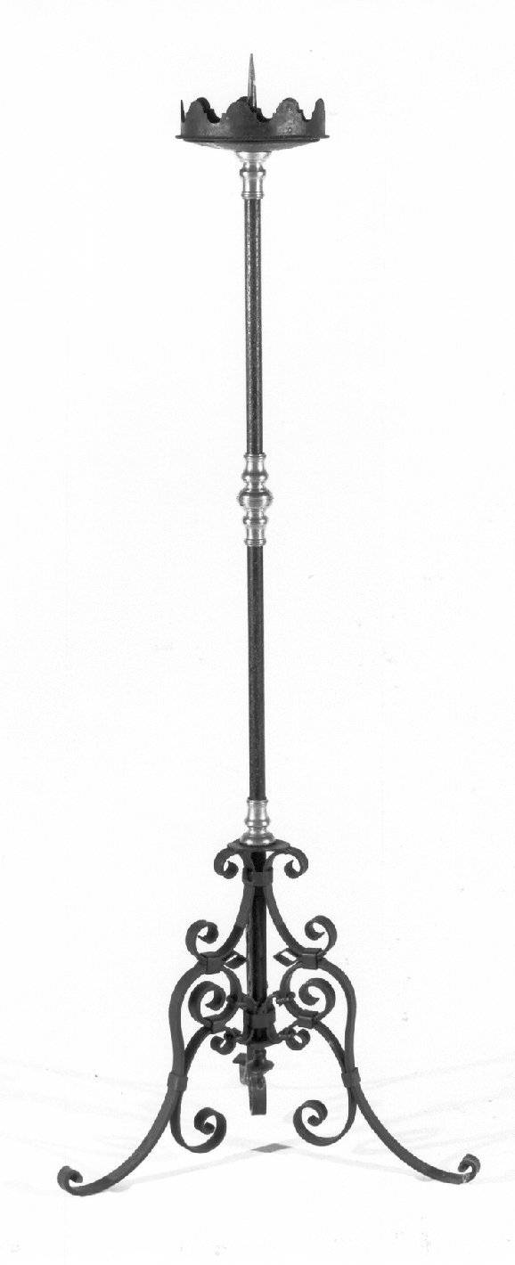 candelabro funebre, serie - ambito mantovano (ultimo quarto sec. XIX)