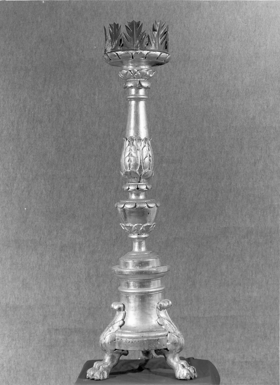 candeliere d'altare - ambito mantovano (sec. XIX)