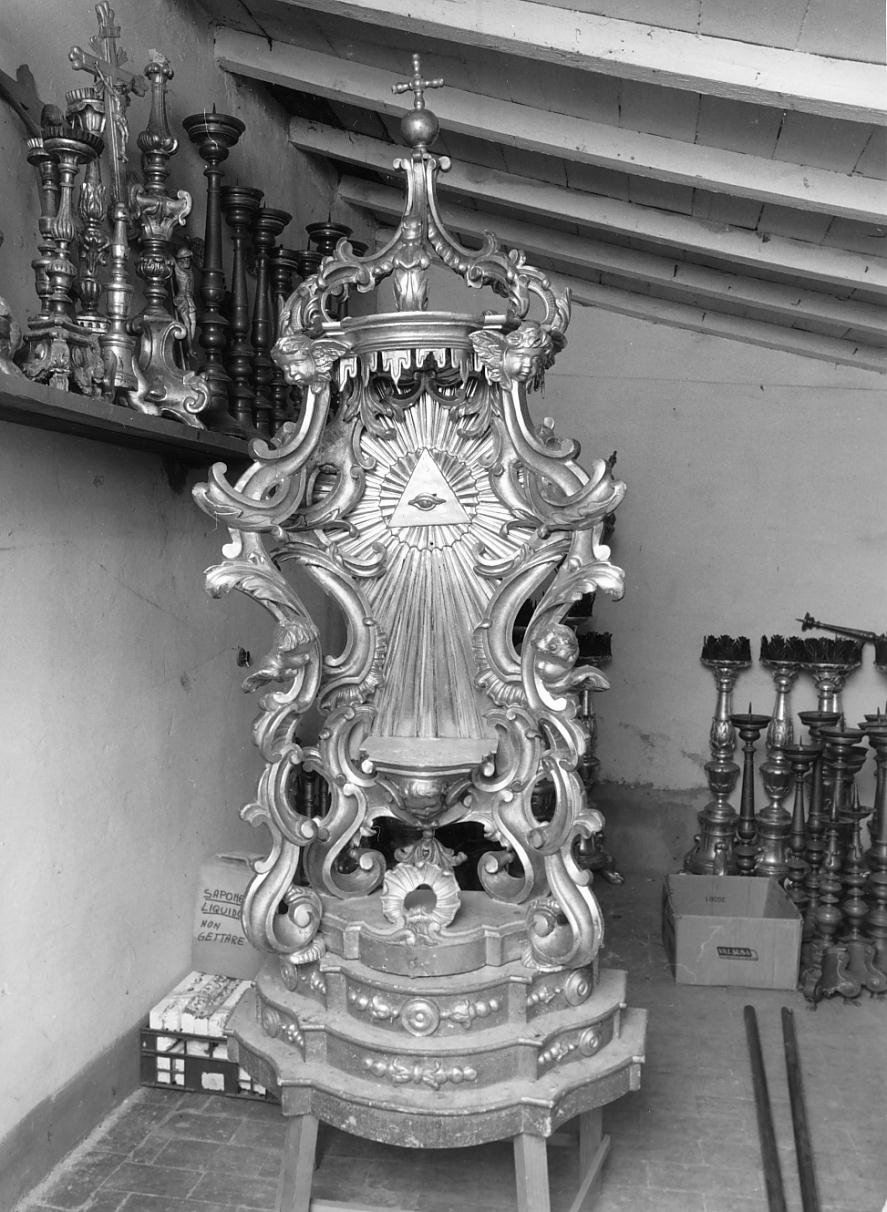 trono per esposizione eucaristica - ambito mantovano (sec. XVIII)