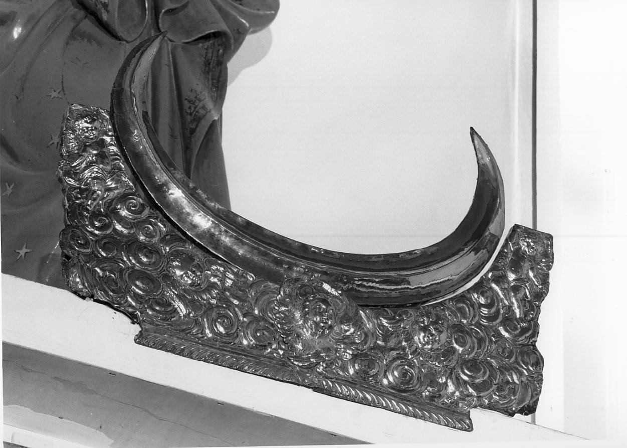 Crescente lunare (attributo iconografico di immagine sacra) - ambito mantovano (sec. XIX)