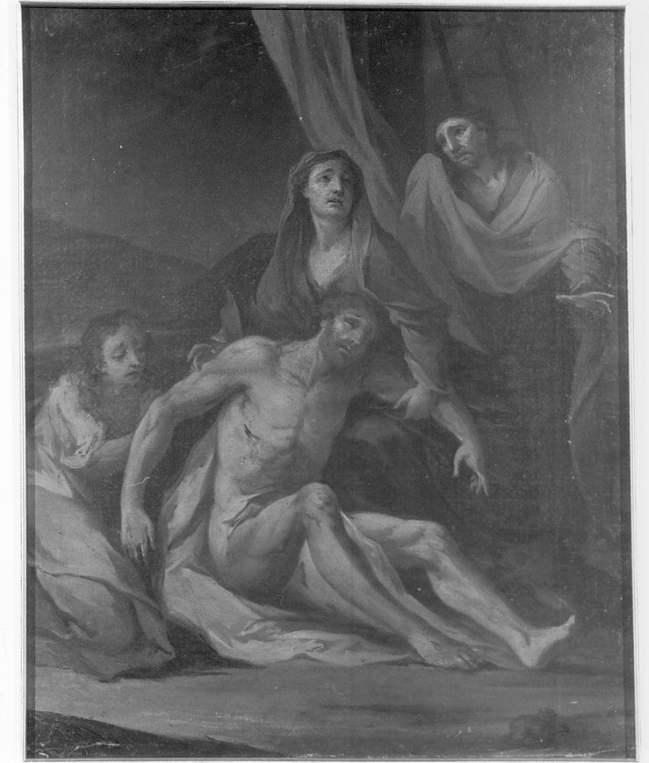 Stazione XIII Gesu' deposto dalla croce (dipinto) di Guardi Francesco (bottega) (sec. XVIII)