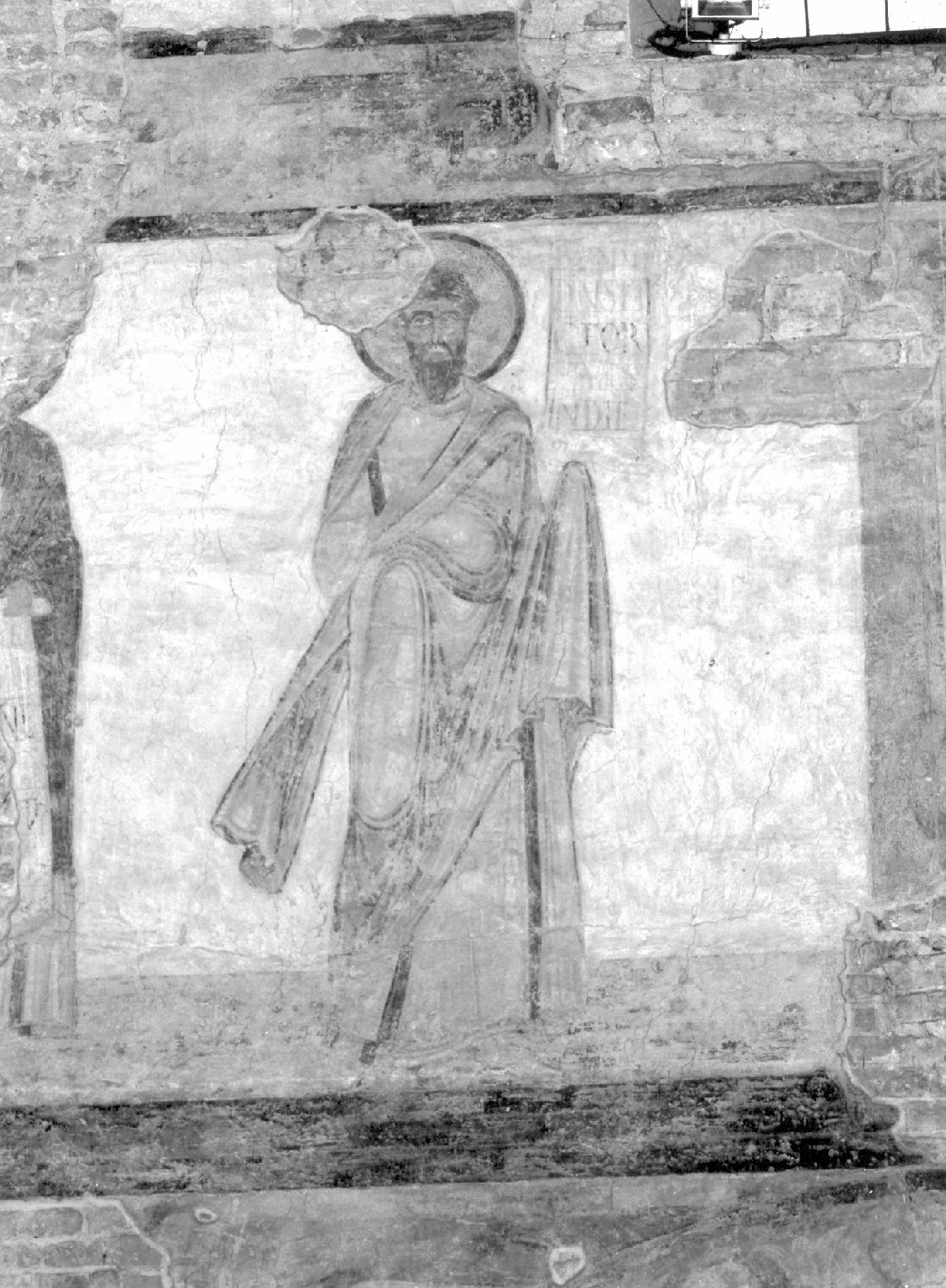 profeta (dipinto, elemento d'insieme) - ambito lombardo (primo quarto sec. XII)