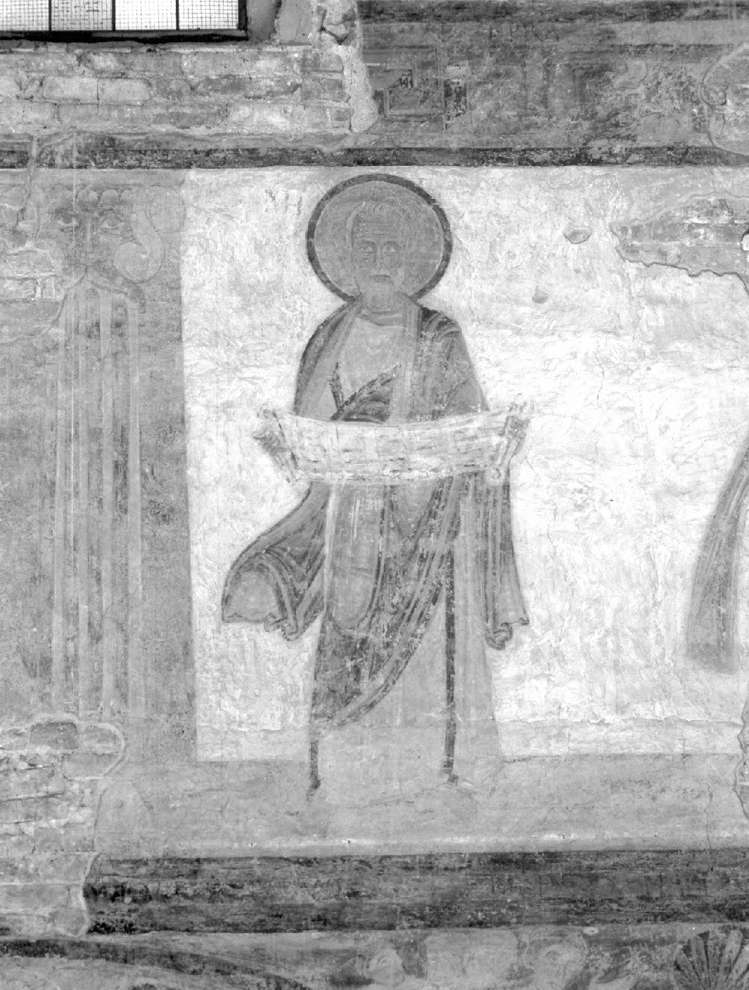 Profeta Michea (dipinto, elemento d'insieme) - ambito lombardo (primo quarto sec. XII)