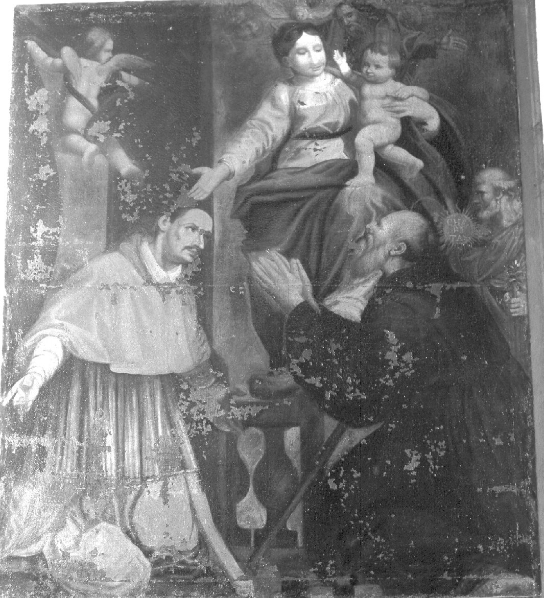 Madonna con Bambino e Santi (dipinto, opera isolata) - ambito mantovano (fine/inizio secc. XVI/ XVII)