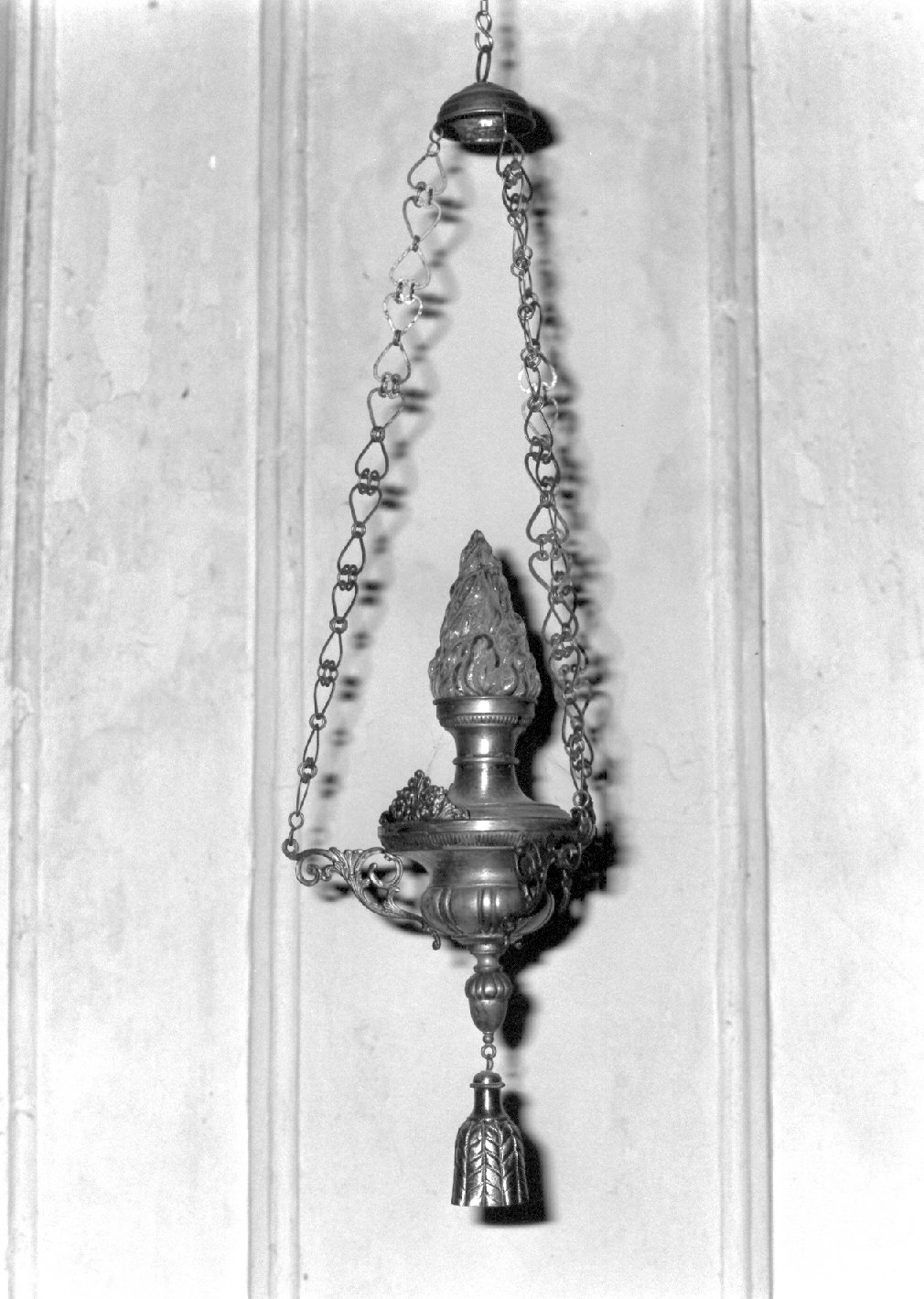 lampada pensile, serie - ambito lombardo (seconda metà sec. XIX)