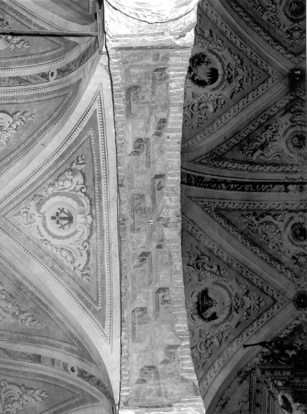 motivo decorativo (dipinto, elemento d'insieme) - ambito lombardo (primo quarto sec. XII)