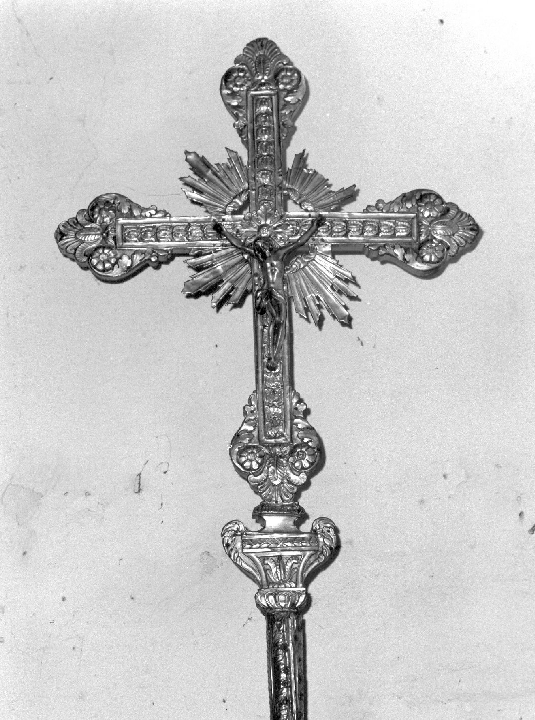 croce processionale, opera isolata - ambito lombardo (prima metà sec. XIX)