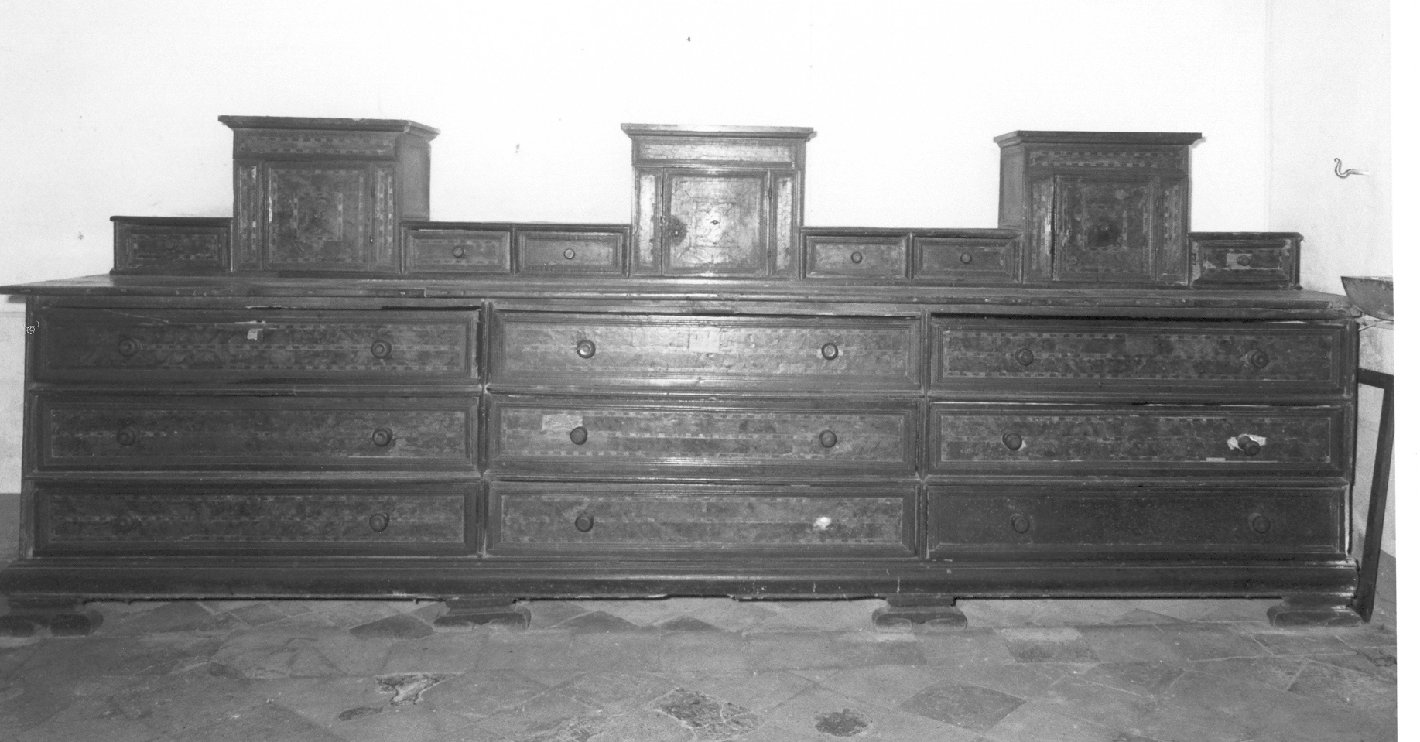 cassettone, opera isolata - bottega lombarda (fine sec. XVI)