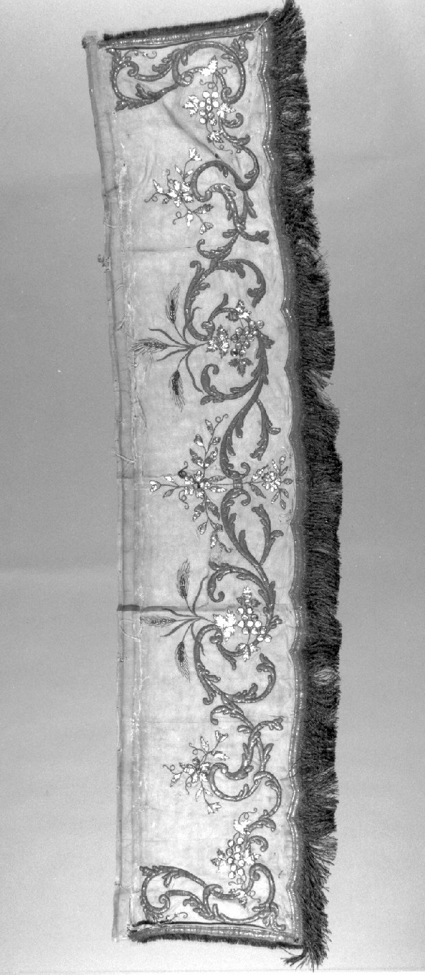 drappellone di baldacchino, serie - manifattura lombarda (sec. XIX)