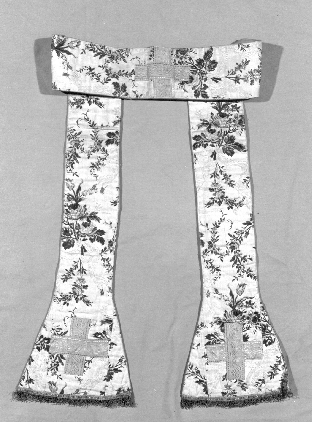 stola, opera isolata - manifattura lombarda (seconda metà sec. XIX)