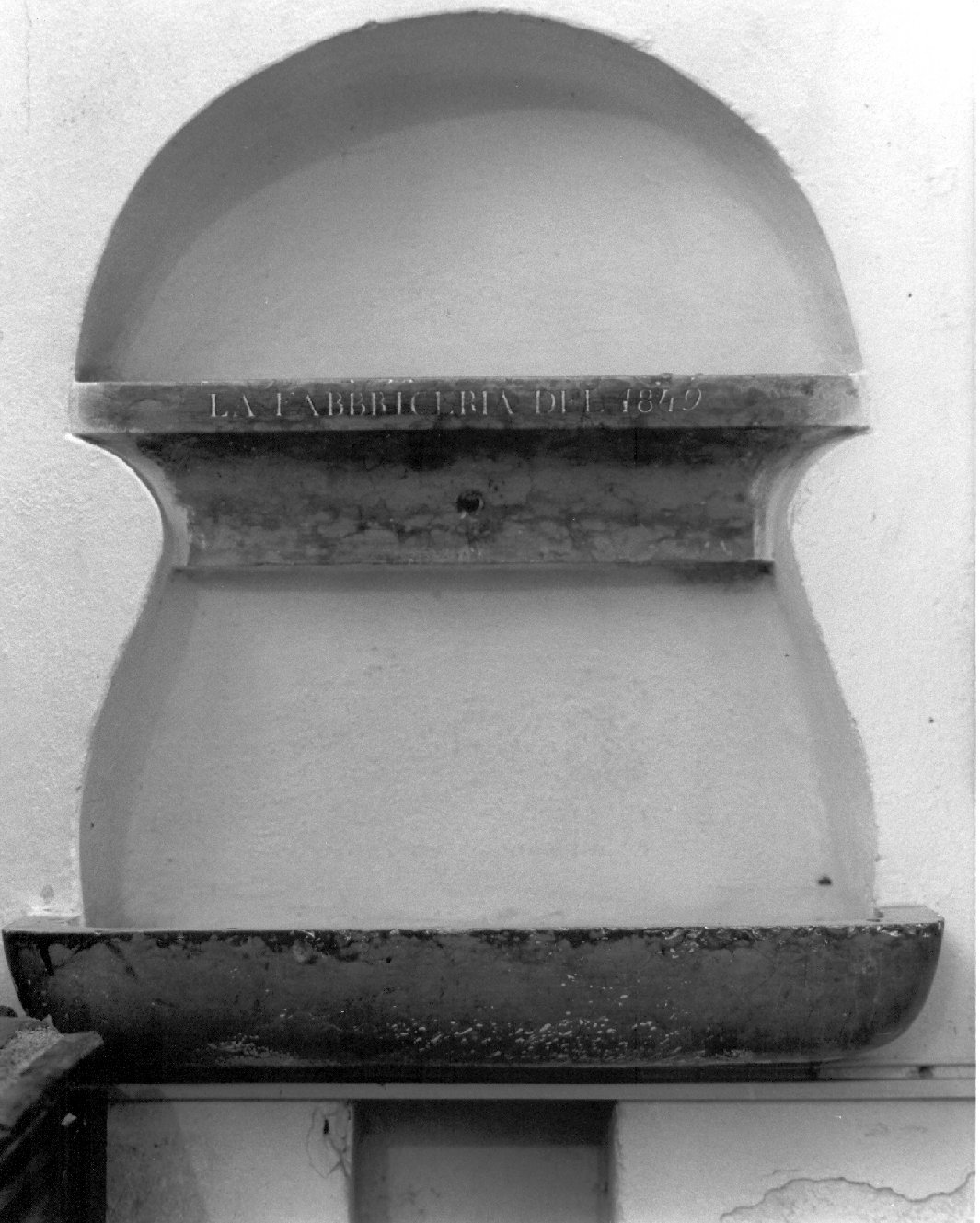 lavabo da sacrestia, opera isolata - ambito mantovano (secondo quarto sec. XIX)