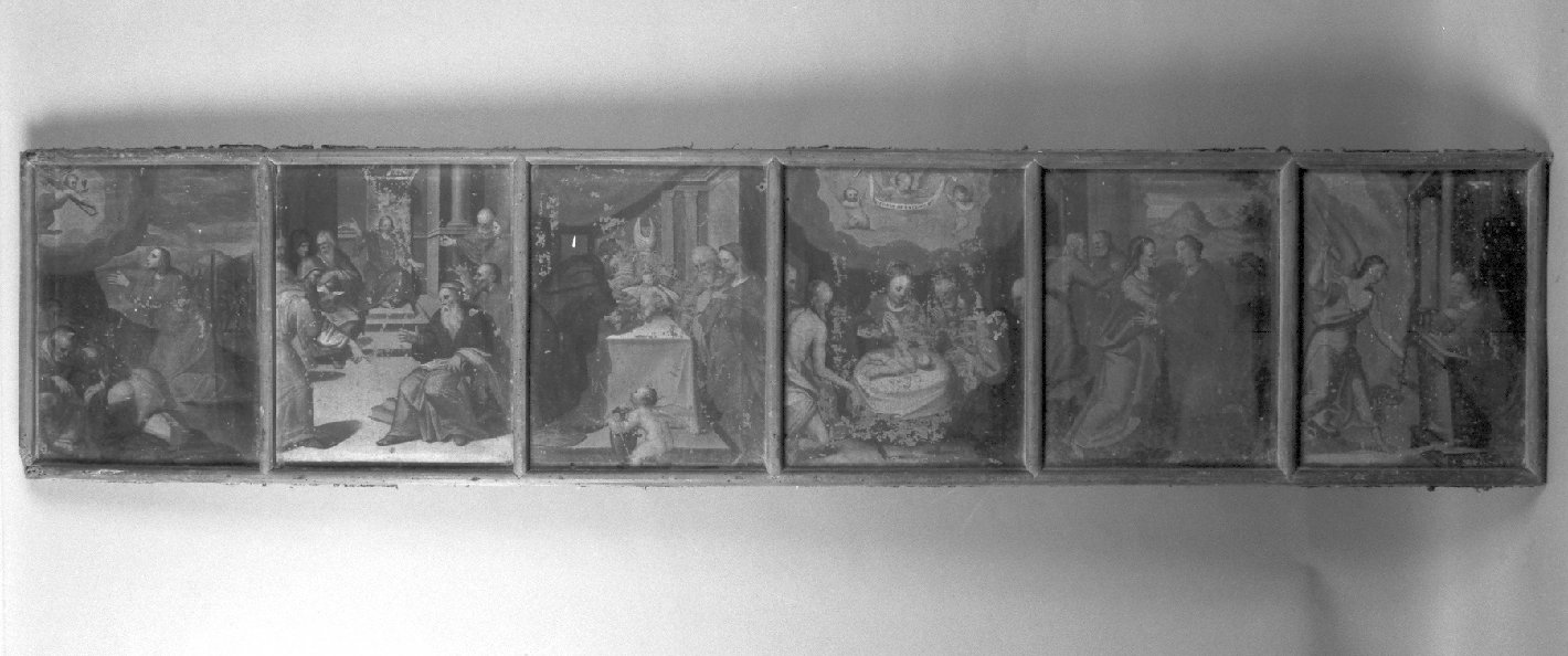 misteri del rosario (dipinto, serie) di Bresciani Giovanni (inizio sec. XVII)