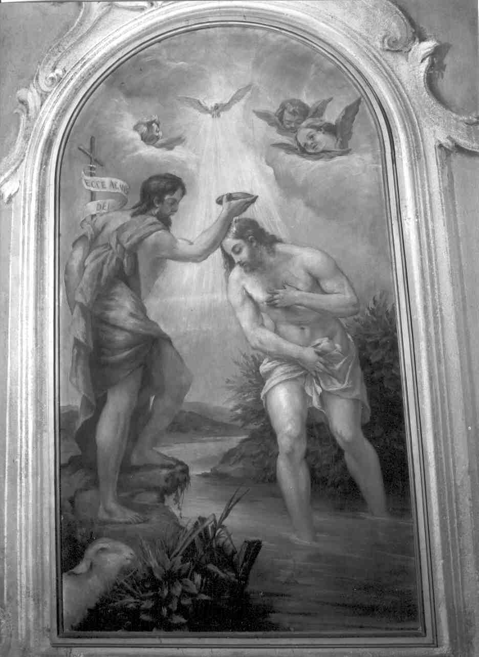 battesimo di Cristo (dipinto, opera isolata) - ambito mantovano (sec. XX)
