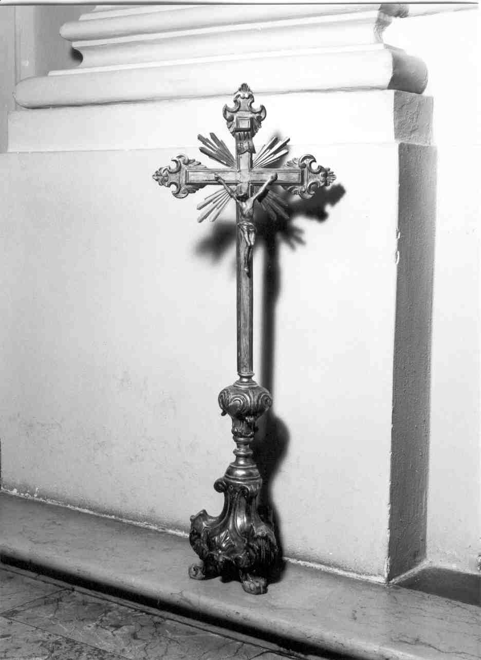 croce d'altare, opera isolata - bottega mantovana (fine/inizio secc. XIX/ XX)
