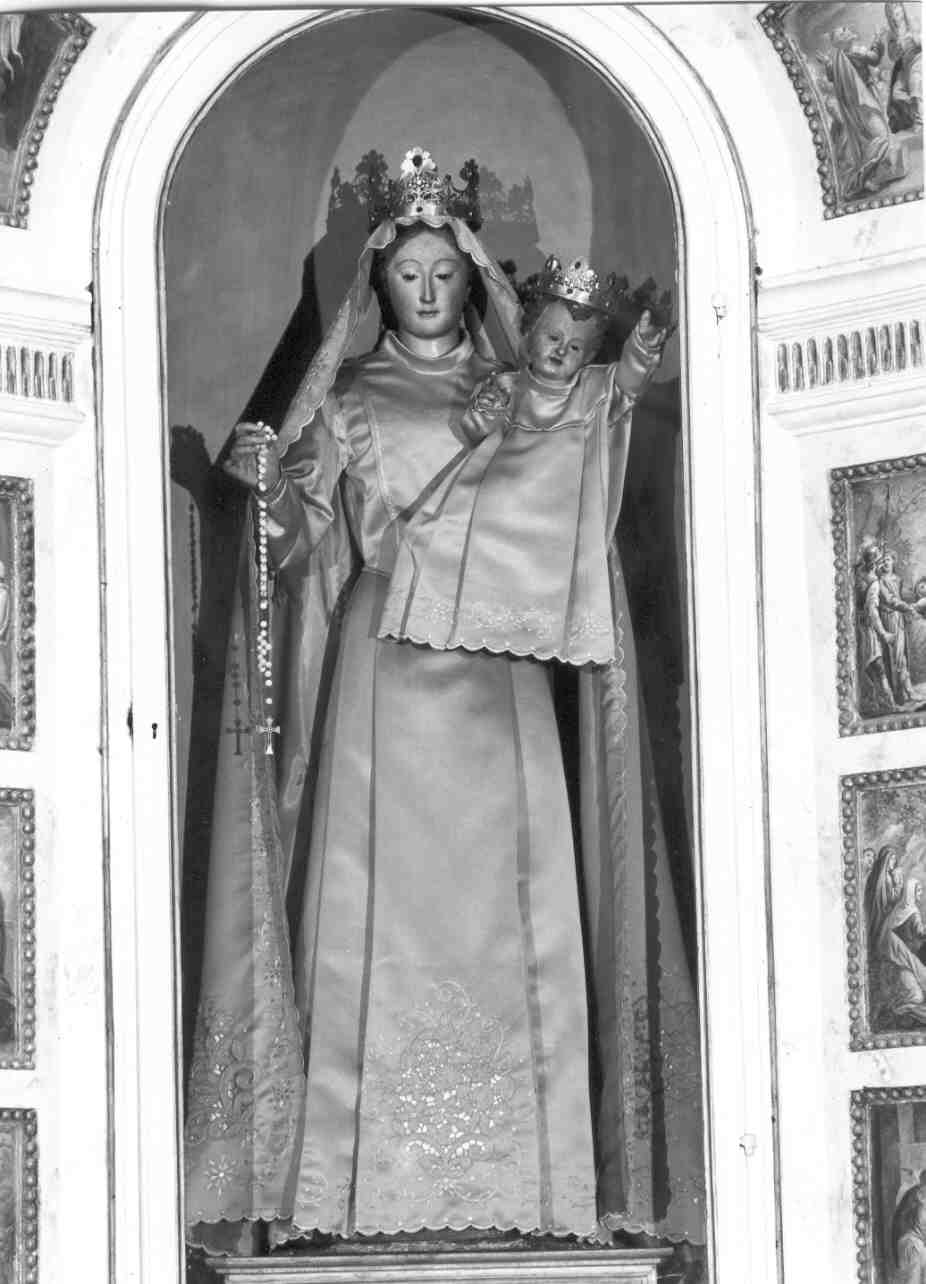 Madonna del Rosario (statua, opera isolata) - bottega mantovana (sec. XVIII)