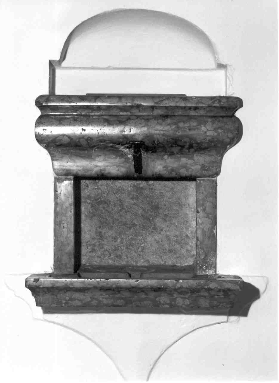 lavabo da sacrestia, opera isolata - bottega mantovana (sec. XVIII)