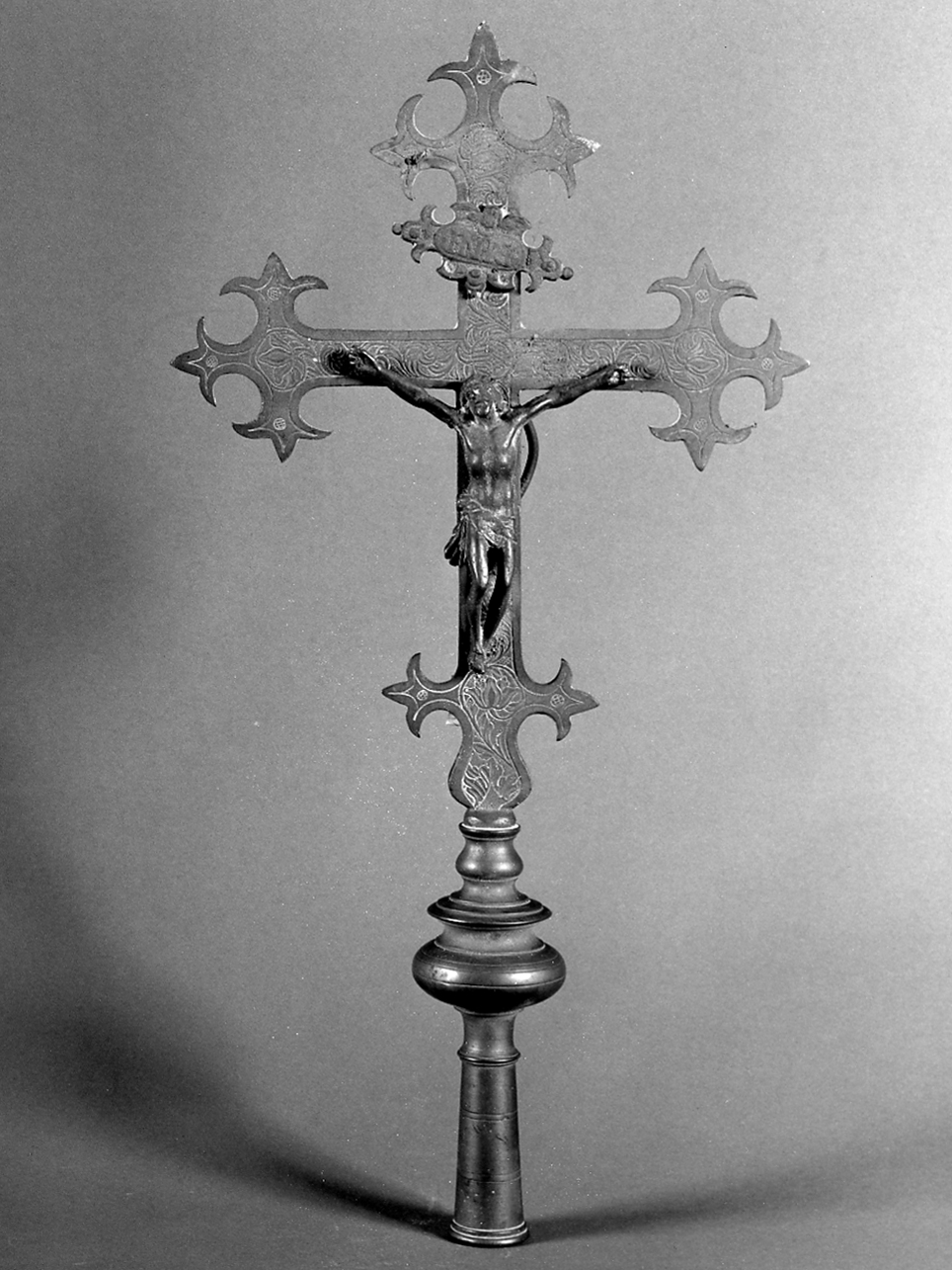 croce processionale, opera isolata - ambito lombardo (prima metà sec. XVIII)