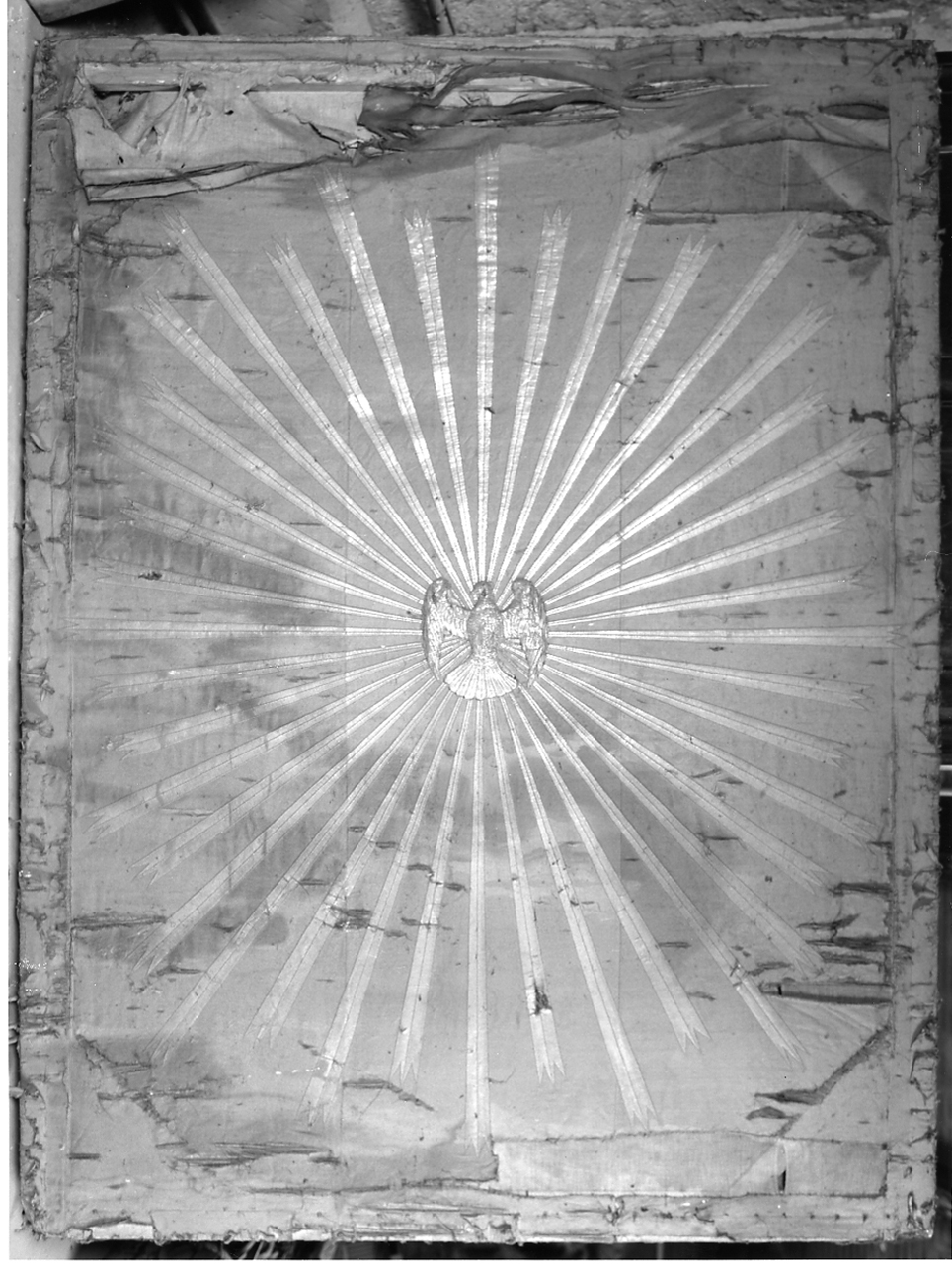 cielo del baldacchino processionale, elemento d'insieme - manifattura lombarda (prima metà sec. XIX)