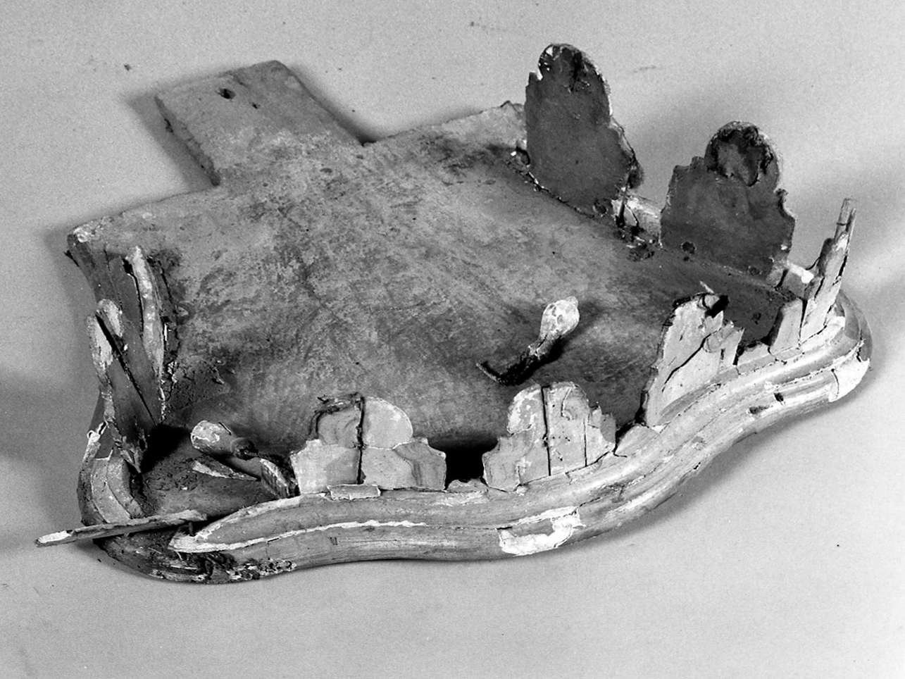 tronetto per esposizione eucaristica, frammento - ambito lombardo (prima metà sec. XIX)