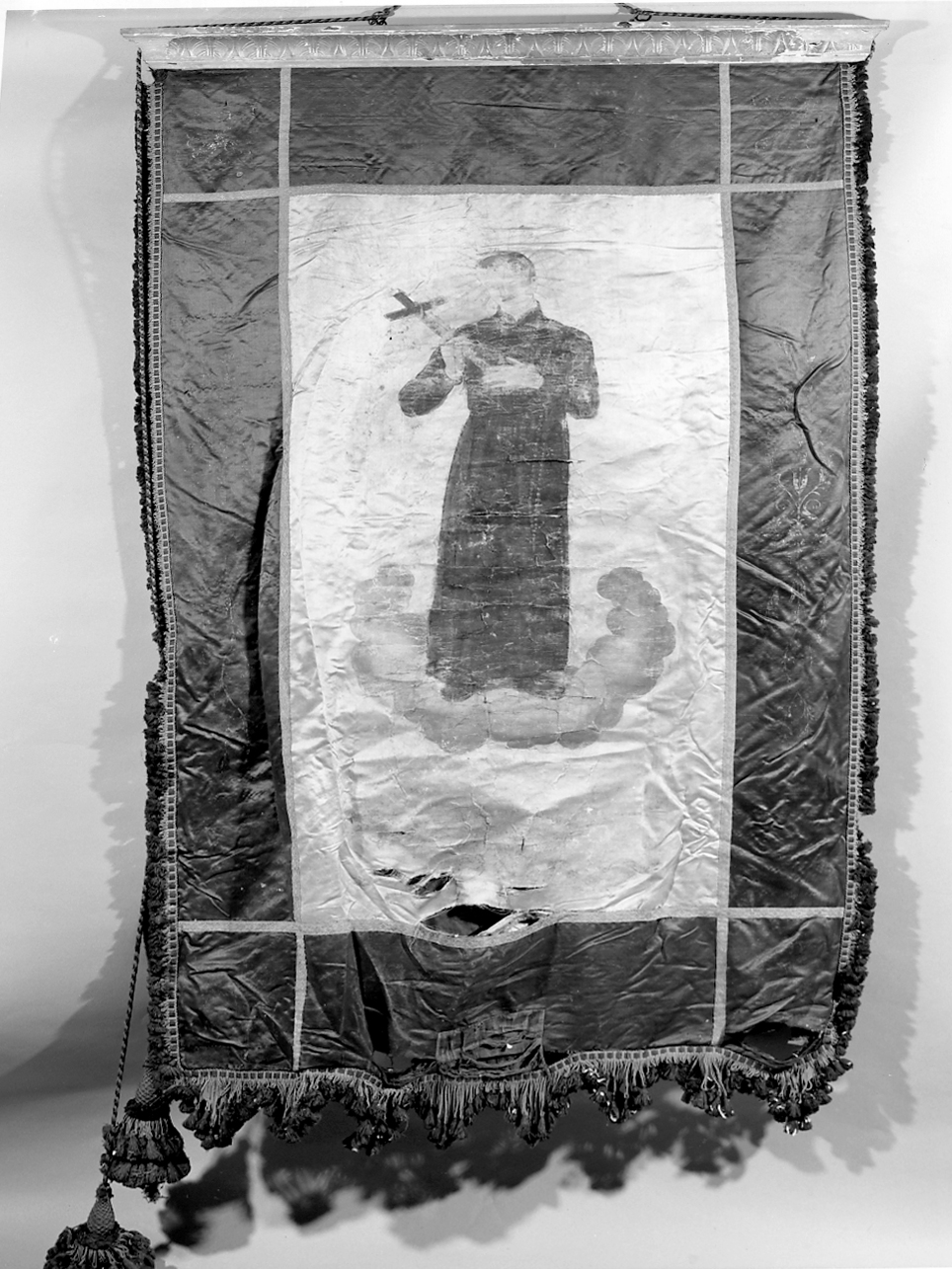 San Luigi Gonzaga (stendardo processionale, opera isolata) - manifattura lombarda (primo quarto sec. XX)