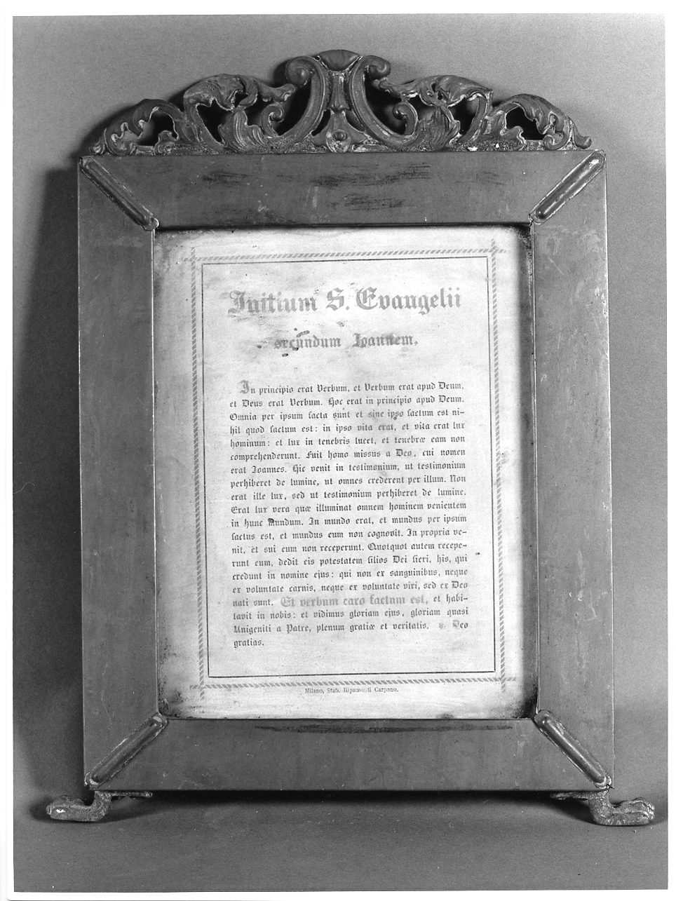 cartagloria, opera isolata - ambito lombardo (sec. XIX)