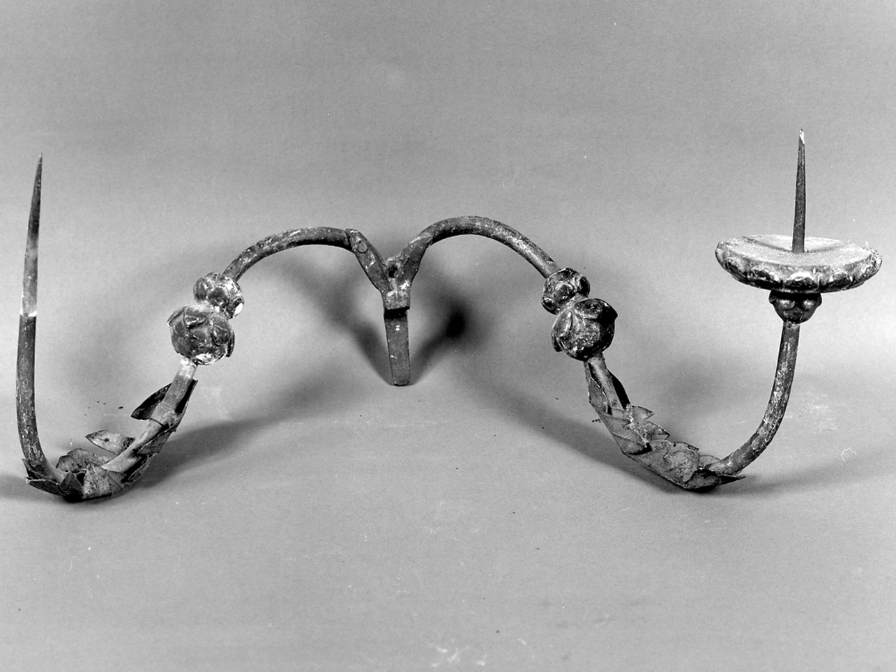 candeliere da parete, serie - ambito lombardo (prima metà sec. XIX)