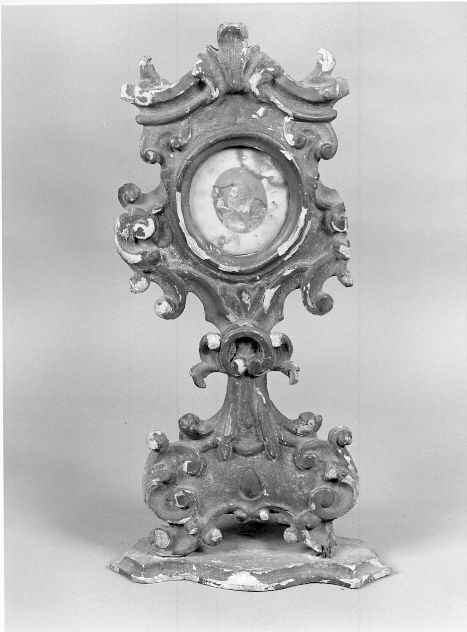reliquiario - a ostensorio, serie - ambito lombardo (sec. XVIII)