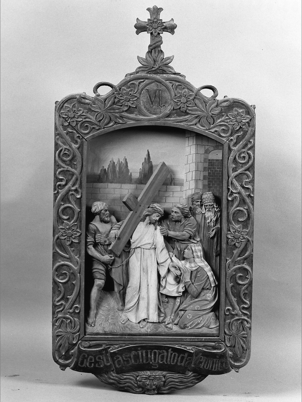 Cristo incontra la Veronica (Via Crucis, opera isolata) - ambito italiano (primo quarto sec. XX)