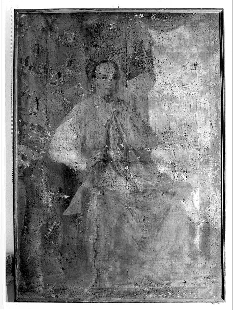 ritratto di ecclesiastico (dipinto, opera isolata) - ambito mantovano (fine/inizio secc. XVIII/ XIX)